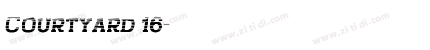 Courtyard 16字体转换